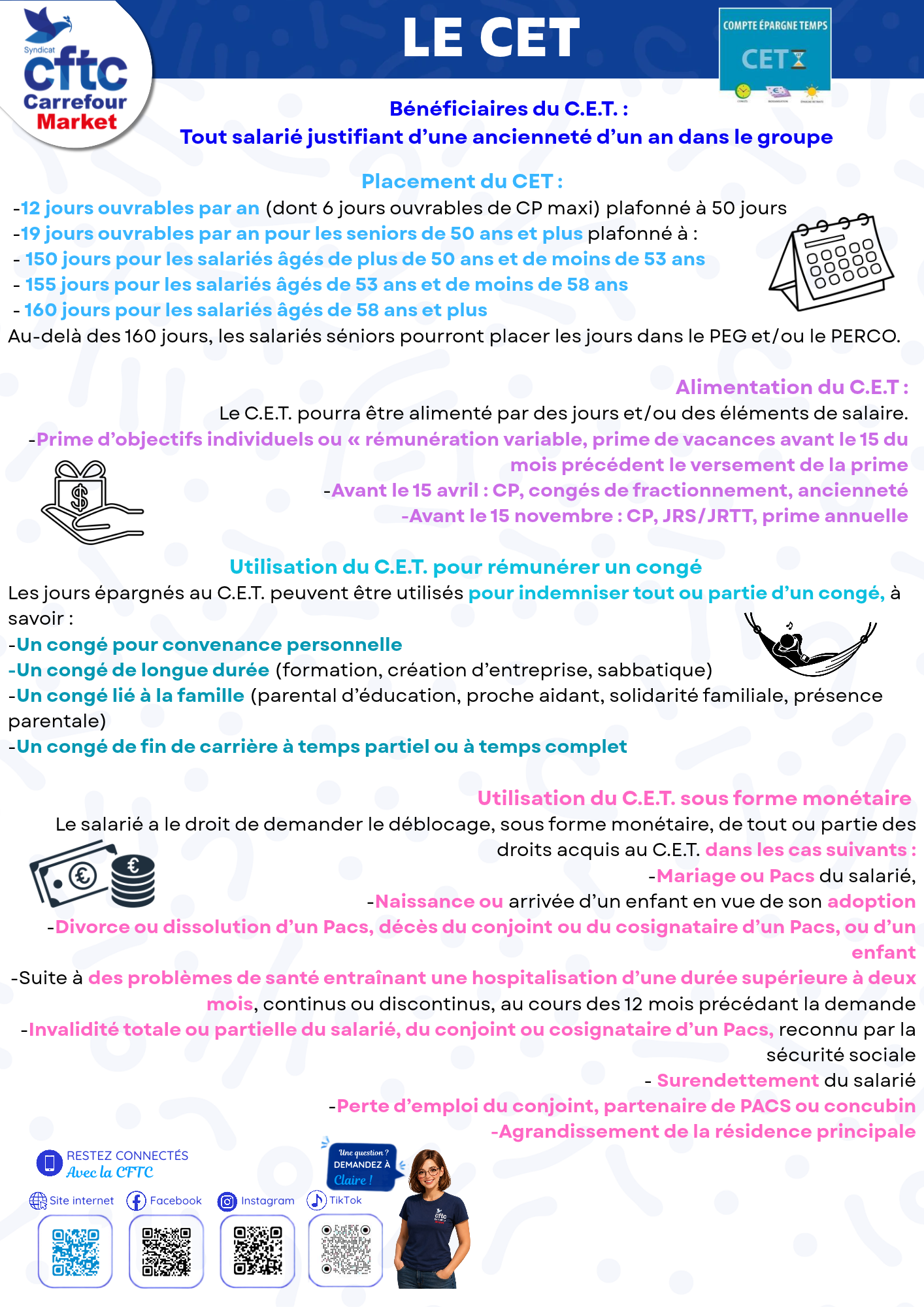 CET : pensez à placer vos jours